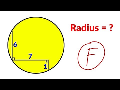A Nice Geometry Problem | Find the radius of the circle