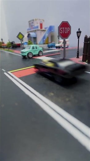 No passing the stop sign - 002 #hotwheels #shorts #mido_and_miro