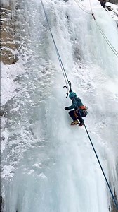 Basic ice climbing technique: the monkey hang #iceclimbing