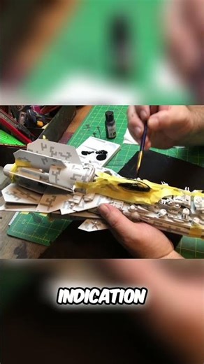 Painting Kitbash Spaceship #SciFiDIY #DIY #Maker #Cosplay #Kitbashing
