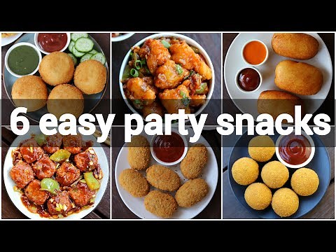 6 easy party snacks recipe | must try party snacks