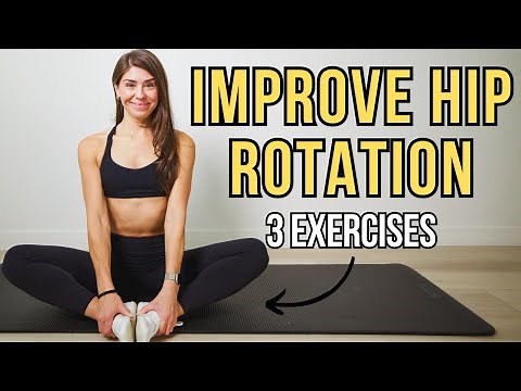 3 Stretches to UNLOCK TIGHT Hip External and Internal Rotation!