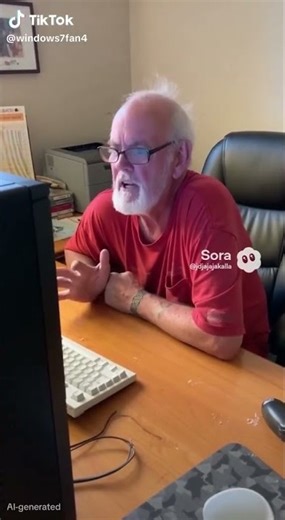 ANGRY GRANDPA VS COMPUTER #shorts