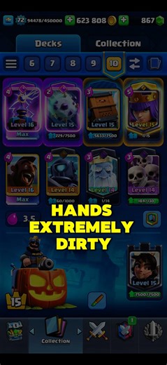 My Hands Were Dirty After This One #clashroyale #clashroyaleshorts #gaming #supercell
