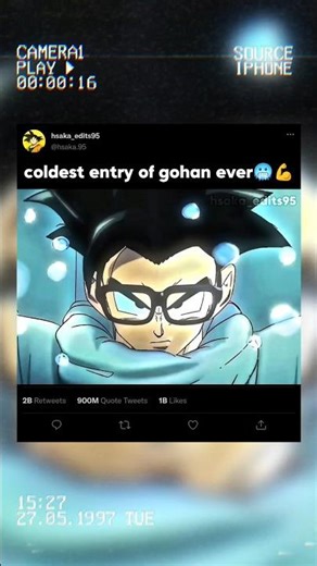 the coldest entry of gohan ever |beast mode awakens|🥶💪 #anime #dragoball #gohan