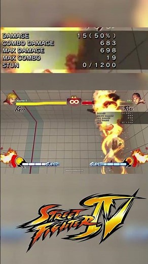 Ken 698 DMG Combo (Street Fighter 4 2008)