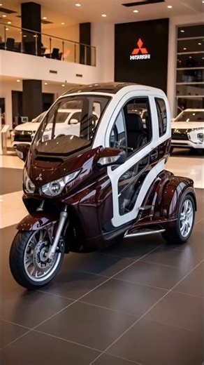 New 2026 Mitsubishi Enclosed Trike Bike — The $50K Urban Future Machine!