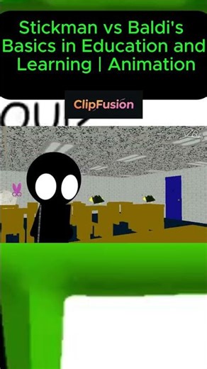 Stickman vs Baldi's Basics in Education and Learning | Animation #clipfusion #animation #funnyclips
