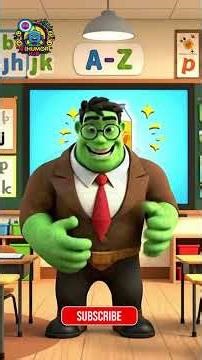 Learn the alphabet with Professor Hulk