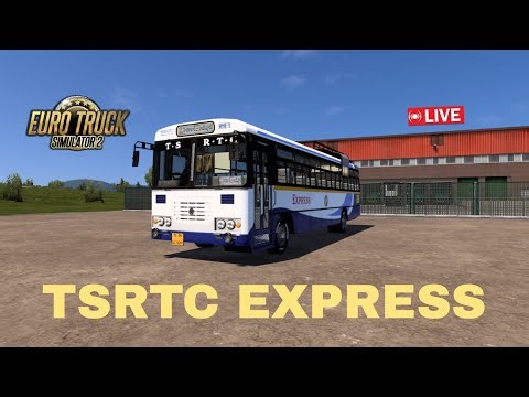 TSRTC ASHOK LEYLAND EXPRESS BUS DRIVE 🚌 INDIAN BUS | ETS 2 | LIVE