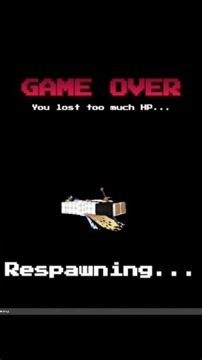 Overworld Game Over screen #blocktales #roblox