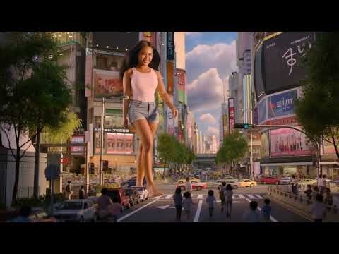 Giant Woman Explores Tokyo | Photorealistic Shibuya Mini City Walk