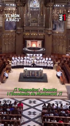 La canción de #magnolias de #Rosalia i l’Escolania de #Montserrat explicando su experiencia única e irrepetible de colaborar con ella. #lux @La Rosalia
