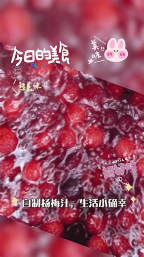 一篮子杨梅吃不完，剩下的就做成了冰冻杨梅与自制杨梅汁