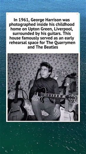 George Harrison at His Liverpool Childhood Home (1961) 🎸