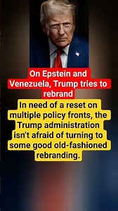 On Epstein and Venezuela, Trump tries to rebrand#uktodaynews #breakingnews #usashorts #donaldtrump #