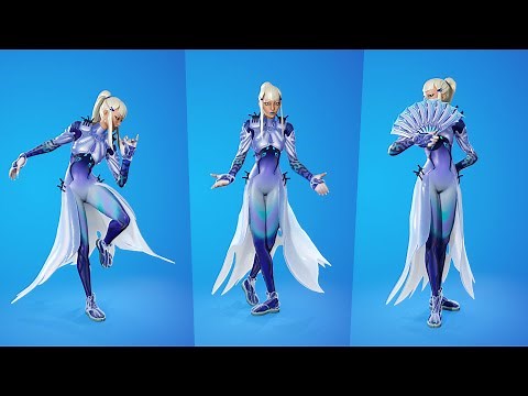 Mizuki Skin Showcase with Emotes and Dances | Fortnite Battle Royale X Mizuki Skin