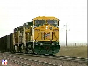 Three loaded coal train meet an empty version, all sporting some CNW power. From the C-Vision Productions show "Coal Trains In the Powder River Basin of Eastern Wyoming" https://rfd.video/WyomingCoal #powderriverbasin #coaltrains #unionpacific #unionpacificrailway #CNW | Railfan Depot