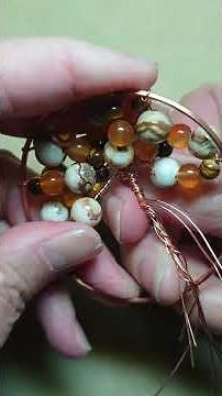 Making a Tree-of-Life Pendant (Number 148) with Jasper, Carnelian and Tiger Eye Beads