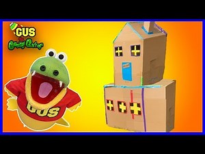 BOX FORT CHALLENGE! Build a Giant Mansion and Play Tag Kids Game