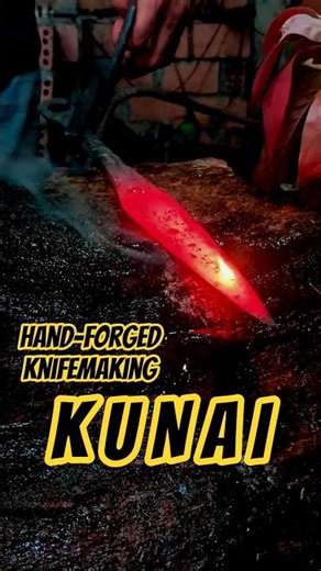 Hand-Forged - Knifemaking - Kunai #ninjaweapons