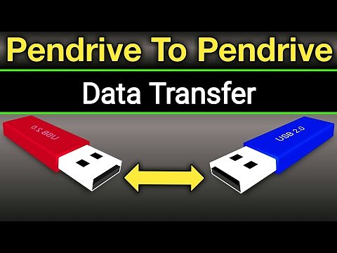 How To Data Transfer Pendrive To Pendrive | Pendrive Se Pendrive Me Data Transfer Kaise Kare