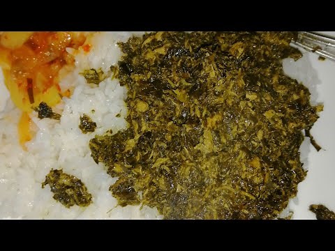 Feuille de manioc au lait de coco (mataba/felki mhogo) plat typique de Mayotte 😋😋🤤