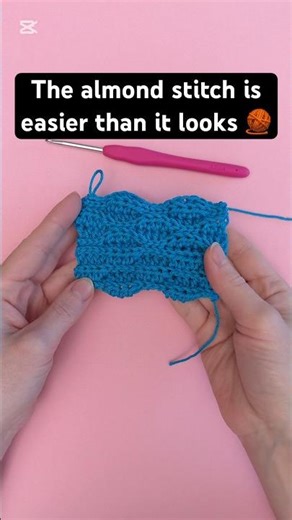 Beginner-Friendly Almond Stitch Crochet Tutorial | Easy Textured Stitch #crochet et