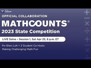 MATHCOUNTS 2023 State Competition Live Solve 1