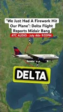 “We Just Had A Firework Hit Our Plane”: Delta Flight Reports Midair Bang