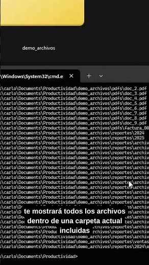 🔥 Este comando te lista TODOS los archivos en segundos (lista archivos + Excel)