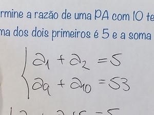 MFUNA | Pg2 - Sistema de equações com os termos de uma PA; como resolver