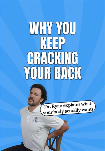 Can’t stop cracking your back? 😖 Read this. That constant urge to pop it isn’t random. For most people, it’s because that part of the spine never feels settled — usually after long hours sitting, driving, or holding tension through the day. When your back isn’t getting steady feedback, it starts craving sensation and pressure. Cracking gives a quick hit of relief… then it fades fast, which is why the urge keeps coming back. Try this instead 👆 It only takes 30-60 seconds a day. Give your spine 