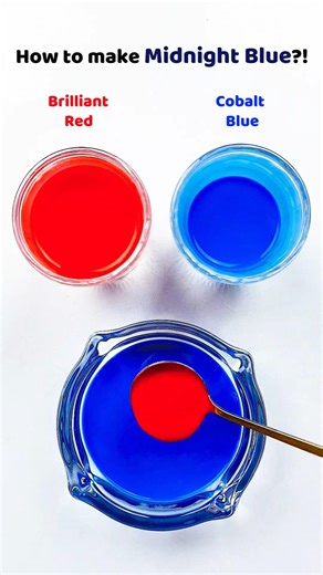 How to make Midnight Blue?! #colormixing #satisfying #asmr #paintmixing