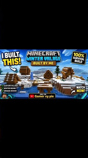 Minecraft Winter Village Built Only With Command Blocks! 🤯