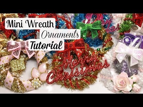 Mini Christmas Wreath Ornaments + Tutorial!