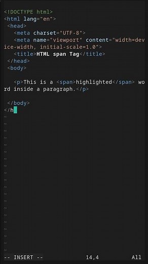 When to Use span Tag #coding #programming #html #webdesign #html5