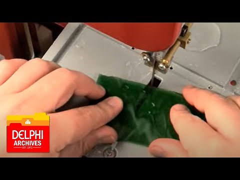 How to Cut Stained Glass with the Diamond Laser 3000XL Glass Bandsaw