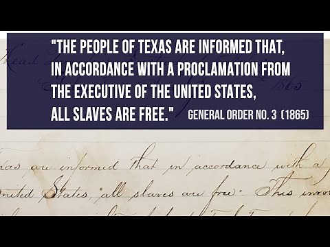 See the original Emancipation Proclamation and General Order No. 3 (June 2023)