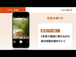 【オンライン スマホ活用講座】iPhone活用編 カメラの使い方