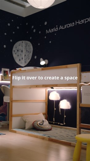 Make space for every stage of growing up. Low bed today, loft bed tomorrow. Check out the KURA bed frame in-store or online at www.IKEA.ph #IKEAPhilippines | IKEA