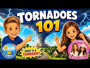Tornadoes 101 for Kids! 🌪️ What Is a Tornado? | Featuring Ellie & Alex