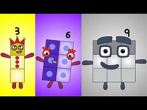 Looking For Numberblocks Band: Threes Edition: 0 to 210 | Infinity Cool Sounds!