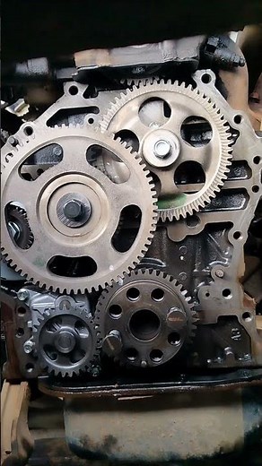 ISUZU 4HK1 Engine gear timing marks #shortvideo #
