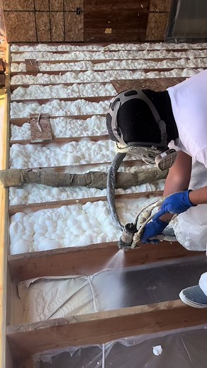 Satisfying Spray Foam Insulation Worker | USA TikTok