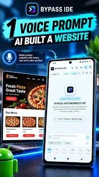 AI Built a Full Website on Android Using One Voice Prompt | AI Coding Agent