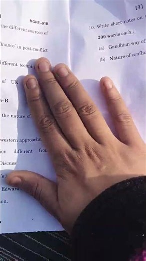 mgpe10 mps 2nd year ignou