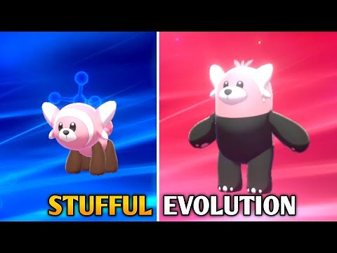 Stufful Evolution In Pokemon Sword & Shield | Galar Pokedex