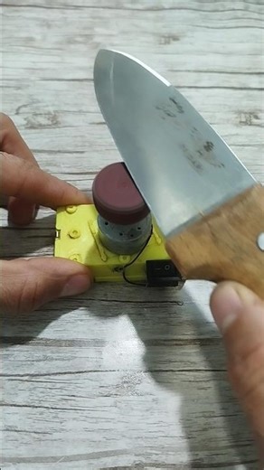 A practical idea. Handmade knife sharpener ##sorts #diy #howtomakepowerbankathome