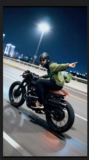 MOTO PGH Honda CL350 Cafe Racer city drive by video